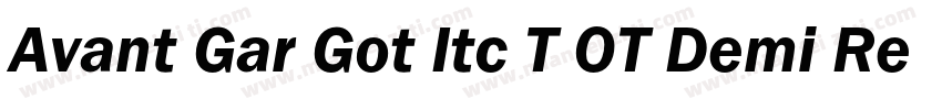 Avant Gar Got Itc T OT Demi Regular字体转换